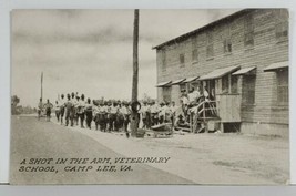 Camp Lee Va A Shot in the Arm, Veterinary School WW1 Postcard P15 - £13.63 GBP