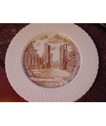 Royal Cauldon England Glastonbury Abbey Dinner Plate, 9 3/4", Brown/Ivory - $11.00