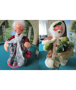 ANNALEE CHRISTMAS DOLLS OLD WORLD SANTA, MRS SANTA GOES FOR A VISIT ^^ - $75.99