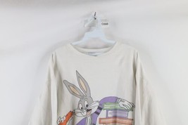 Vintage 80s Looney Tunes Womens Large Distressed Bugs Bunny Crewneck Sweatshirt - £39.43 GBP