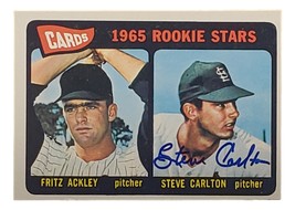 Steve Carlton Signed 1965 Topps #477 St Louis Cardinals Rookie Card JSA GG96761 - £192.16 GBP