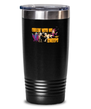 20oz Tumbler Stainless Steel Funny chillin&#39; with my creeps  - £24.31 GBP