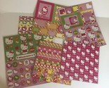 Hello Kitty Lot Of 6 Sticker Pages And Crafting Cards     Bo-1 - £6.20 GBP