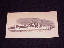 WWII USS Nashville CL-43 Printed Thank You Note to Puget Sound Navy Yard - $9.95