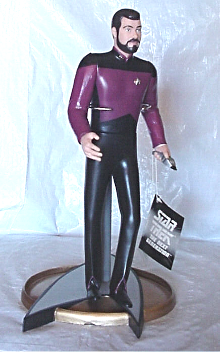 Star Trek Commander Riker Next Generation 1993 by Enesco 10 1/2 " figurine - $24.99