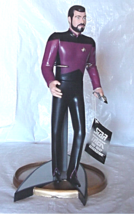 Star Trek Commander Riker Next Generation 1993 by Enesco 10 1/2 &quot; figurine - £19.60 GBP