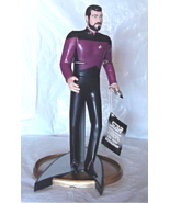 Star Trek Commander Riker Next Generation 1993 by Enesco 10 1/2 &quot; figurine - £19.90 GBP