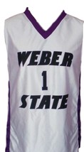 Damian Lillard Custom College Basketball Jersey Sewn White Any Size image 4