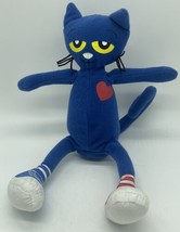 Pete the Cat Plush 11" Blue Doll James Dean Merrymakers Stuffed Animal Toy 2010 - £5.72 GBP
