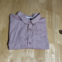 O&#39;Neill Shirt Mens XXL  Striped Pink Long Sleeve Pocket Button Up Casual - $14.90