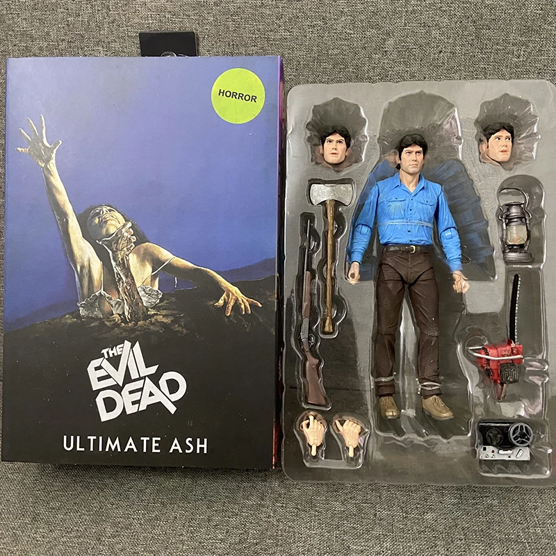 NECA 7 Inch The Evil Dead Ash Action Figure Ultimate 40th Anniversary Movable - £38.96 GBP+