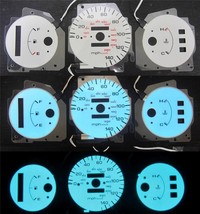 92 93 94 95 Honda Civic DX AT Automatic 140 MPH Cluster White Face Glow Gauges - £11.86 GBP