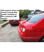 Painted Tornado Red LY3D G2 OEM Volkswagen VW Passat MK6 Rear Lip Trunk ... - £60.06 GBP