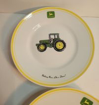 4 John Deere Dinner Plates "Nothing Runs Like a Deere" with John Deer Logo image 3