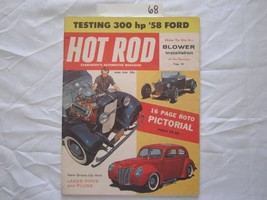 Hot Rod Magazine April 1958 300 HP &#39;58 Ford Glass Slipper &#39;33 Ford Pickup - £22.62 GBP
