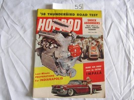 Hot Rod Magazine June 1958 Thunderbird Impala Fordillac BMW Isetta Four Banger - £27.69 GBP