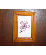 Paper Quilled Paper Flowers in Frame.- Handcrafted - £11.79 GBP