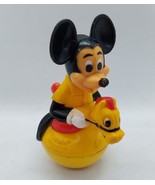 Gabriel Mickey Mouse on Yellow Horse Wobble Ball Made in Hong Kong EUC B... - €8,45 EUR