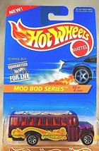 1996 Hot Wheels #397 Mod Bod Series 2/4 SCHOOL BUS Purple w/Chrome 7 Sp Malaysia - £7.45 GBP