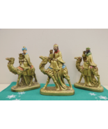 Set Of 3 Wise Men Kings Magi On Camels Candle Holders Christmas Nativity... - £33.90 GBP