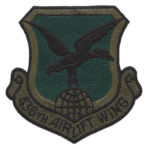 3&quot; AIR FORCE 436TH AIRLIFT WING SUBDUED EMBROIDERED PATCH - £22.81 GBP