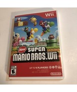 New Super Mario Bros Wii (Nintendo Wii, 2009) No Manual - £17.62 GBP