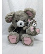 Mommy Mouse With Baby Mouse Stuffed Animal Plush 12&quot; - $465.25 MXN
