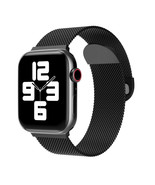 Black Milano Magnetic Stainless Steel Apple Watch Band 42MM / 44MM / 45MM - $31.50 CAD