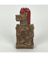 Scotty Dog Brush Holder Crumb Sweeper Valet Brush Vintage Brown - $535.15 MXN