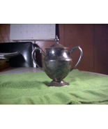 Vintage Silver on Copper Tea Set Sugar Bowl/Container w/Lid - £5.60 GBP