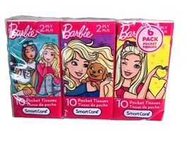 Barbie 2ply 10 pocket Tissue Smart Care-6 Pack. ShipN24hours - €8,39 EUR