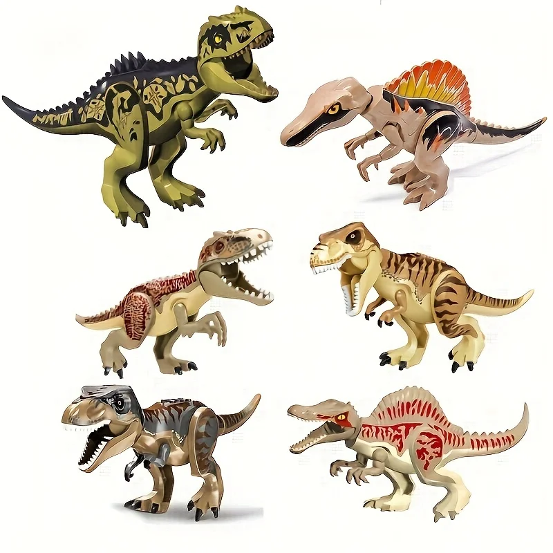 New Toys Dinosaur Block Toy Building Blocks Kit Dinosaur Toy Stem Dinosa... - $128.30 MXN