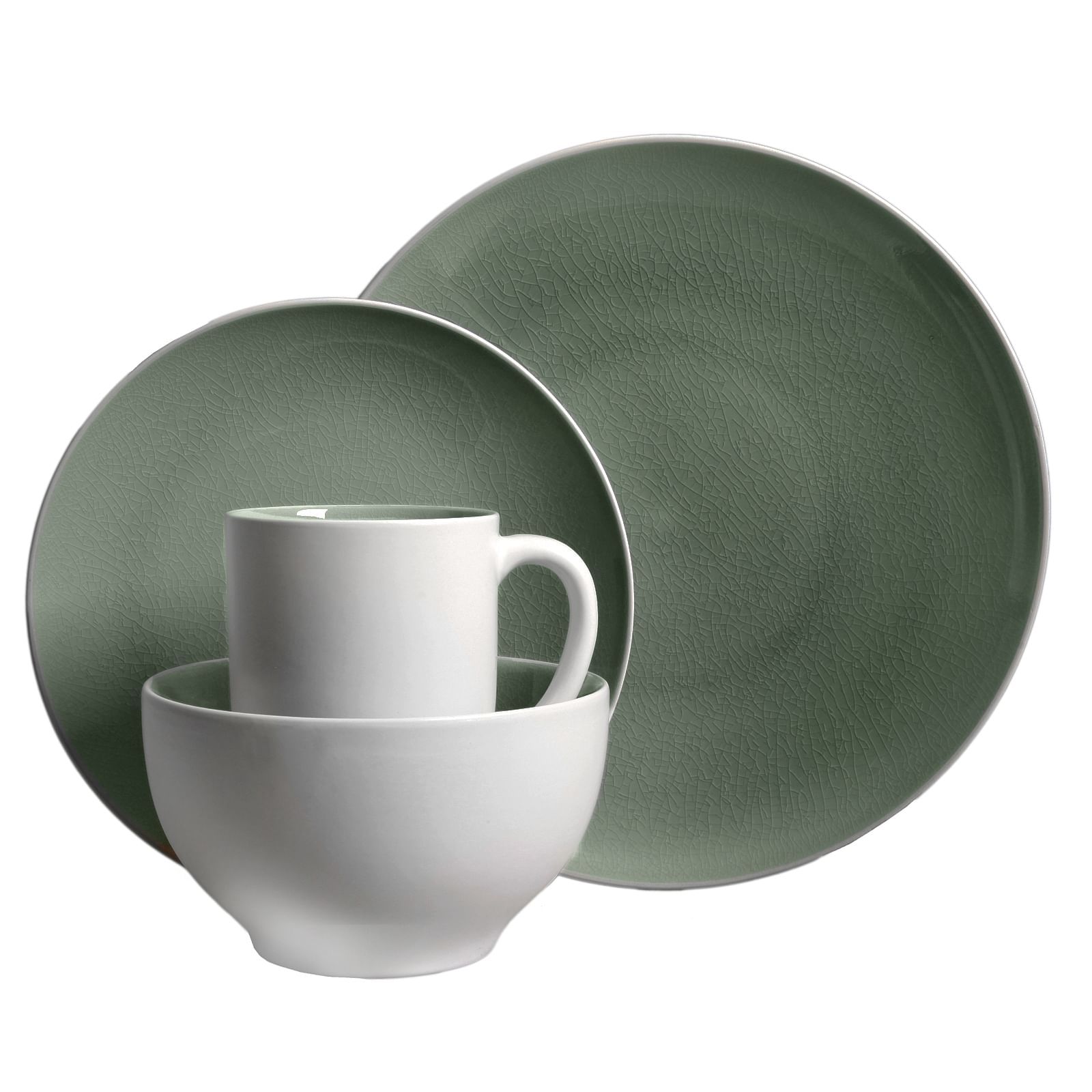 Primary image for Gibson Elite Serenity 16-Piece Dinnerware Set, Grey