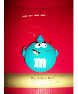 M&amp;M CANDIES Kid Toy BLUE Galerie Plastic Face Canteen Container With Red... - £11.20 GBP