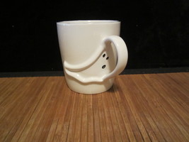 2003 Starbucks Barista Halloween White Black 3D Ghost Handle Coffee Mug ... - £19.80 GBP