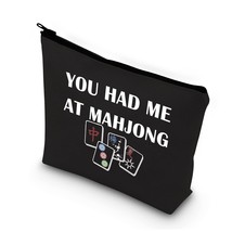 Funny Mahjong Makeup Bag Mahjong Lover Gift Mahjong Tiles Bag Mahjong Gi... - $27.99