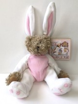 Teresa Kogut Vintage Teddy Bear in Bunny Rabbit Costume Plush Stuffed Animal - £28.41 GBP