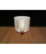 2012 Starbucks Coffee Mug Tea Cup White with Red Trim Etched Logo 14oz S... - €17,49 EUR