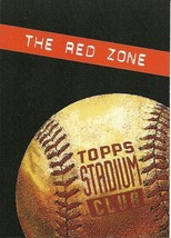 1994 Stadium Club infocard 3 The Red Zone - £0.78 GBP