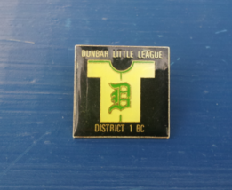 British Columbia Little League Baseball Pin - Dunbar (Vancouver)  Team - Rare ! - $15.00