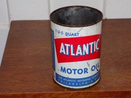 Vintage Atlantic Empty, Topless 1 Quart Can - $33.87 CAD