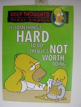 The Simpsons Poster Homer Jay Simpson&#39;s TV Commercial - £70.45 GBP