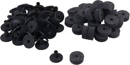 20 Pack Of Black Felt Washers Plastic Long Flanged Cymbal Sleeves By Yibuy For - $37.93