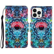 Mandala Design 3D Flip Leather Case for iPhone 15 Pro Max - £17.87 GBP