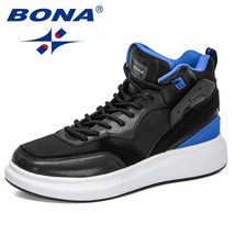 New Designers High Top Sneakers Men Skateboard Shoes Seasons Comfortable Shoes M - £74.40 GBP