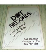 Dot Records 1974 Country Shindig Show Fan Fair Official Souvenir Book - $17.50