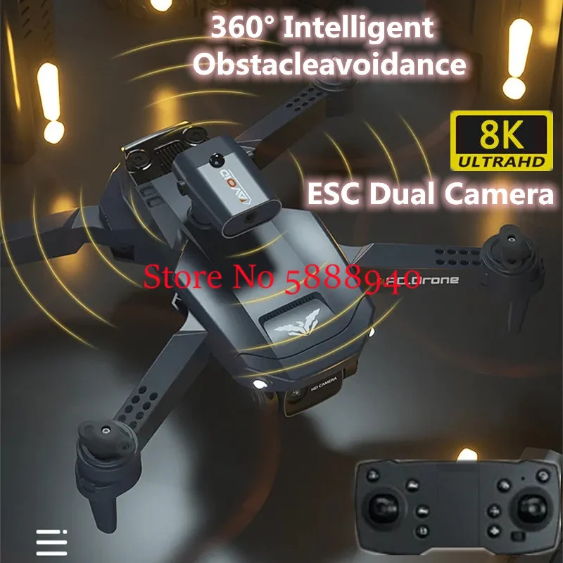 8K ESC Dual Camera Optical Flow WIFI FPV Remote Control Quadcopter 2.4G ... - £50.83 GBP+