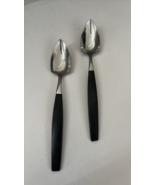 Danish MCM Vintage Japan Dk. wood handles Stainless Flatware 2 Grapefrui... - $26.86 CAD