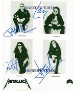 METALLICA GROUP BAND SIGNED AUTOGRAPHED 8X10T RP PHOTO JAMES LARS KIRK A... - £14.93 GBP