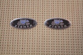 &quot;Body By Fisher&quot; Aluminum Door Sill Scuff Step Plate  Emblems Decals Pair - $14.91